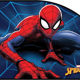 Licensing CZ10251 Rideaux Latéraux Trapèze Spiderman 65x38 cm 2 Pz - UV - Ventouse