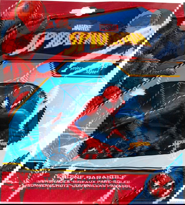 Licensing CZ10251 Rideaux Latéraux Trapèze Spiderman 65x38 cm 2 Pz - UV - Ventouse