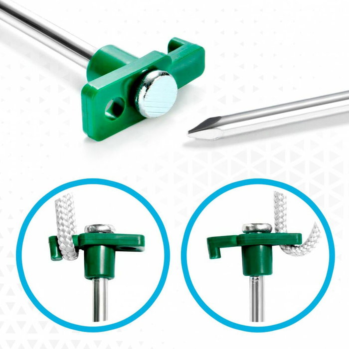 Sardines de camping Aktive 25 cm 4 Pièces Ø 8 mm (24 Unités) Sardines de camping Aktive 25 cm 4 Pièces Ø 8 mm (24 Unités)