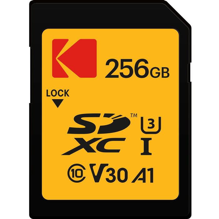 Kodak EKMSD256GXC10HPRK Carte Mémoire 256 Go SDXC Jaune Kodak EKMSD256GXC10HPRK Carte Mémoire 256 Go SDXC Jaune