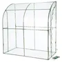 Nature Serre de Jardin Murale - 200 x 100 x 215 cm (H) - Tube Alu Vert 16 mm, PVC Transparent 1 mm - Protection Plantes contre Intempéries et UV