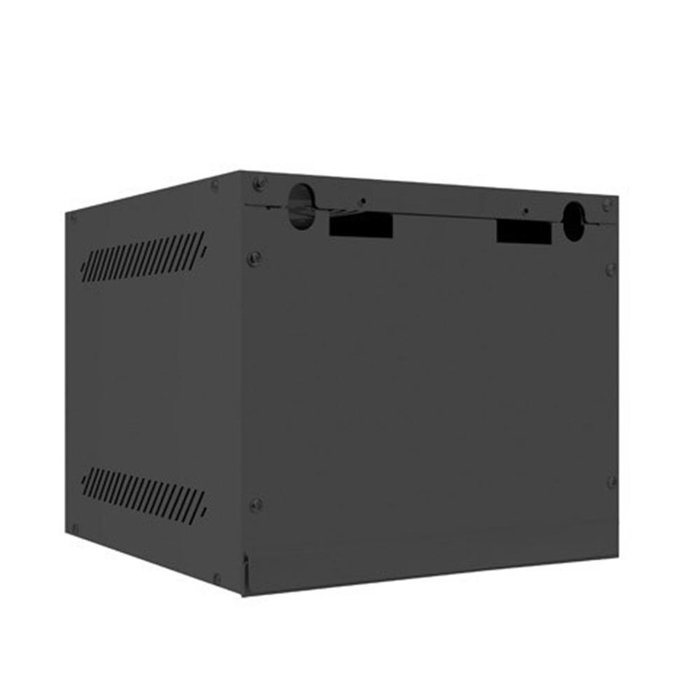 Lanberg WF10 Armoire Mural Rack 10 Pouces 4U - Porte Vitrée Noir IP20