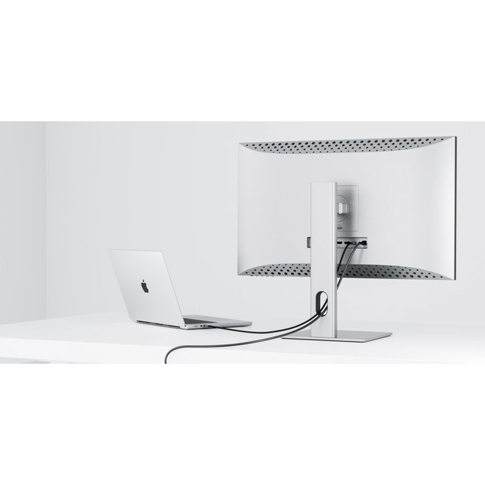 Alogic Clarity 27 UHD 4K Monitor avec 90W 27F34KCPD Silver