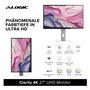 Alogic Clarity 27 UHD 4K Monitor avec 90W 27F34KCPD Silver