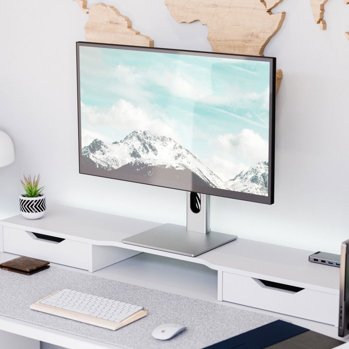 Alogic Clarity 27 UHD 4K Monitor avec 90W 27F34KCPD Silver