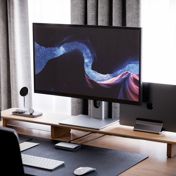 Alogic Clarity 27 UHD 4K Monitor avec 90W 27F34KCPD Silver