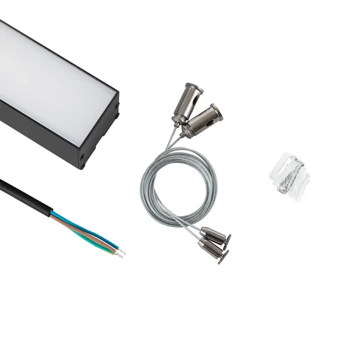 Luminaria LED enlazable 38W 3800lm 150cm IP20, réglette linéaire intérieure avec technologie CCT ajustable (3000K-6500K), angle 75°, installation surface ou suspendue, finition noir Luminaria LED enlazable 38W 3800lm 150cm IP20, réglette linéaire intérieure avec technologie CCT ajustable (3000K-6500K), angle 75°, installation surface ou suspendue, finition noir