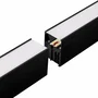 Luminaria LED enlazable 38W 3800lm 150cm IP20, réglette linéaire intérieure avec technologie CCT ajustable (3000K-6500K), angle 75°, installation surface ou suspendue, finition noir