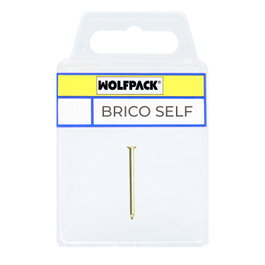 WOLFPACK LINEA PROFESIONAL Pointe en acier conique laitonnée Brico-self 1,50x25 mm