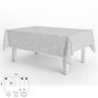 ORYX Nappe rectangulaire 140 x 250 cm Géométrique Gris