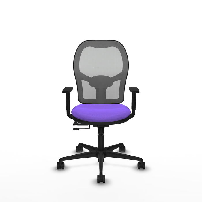 Chaise Jorquera Synchrone/Traslack tissu Violet Maille Gris Base en nylon noir Accoudoir 1D Sans appui-tête Roulettes 65mm nylon Chaise Jorquera Synchrone/Traslack tissu Violet Maille Gris Base en nylon noir Accoudoir 1D Sans appui-tête Roulettes 65mm nylon