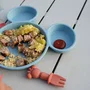Thermobaby Assiette de Diversification Alimentaire Silhouette Tête de Mickey, Apprentissage Ludique pour Bébé