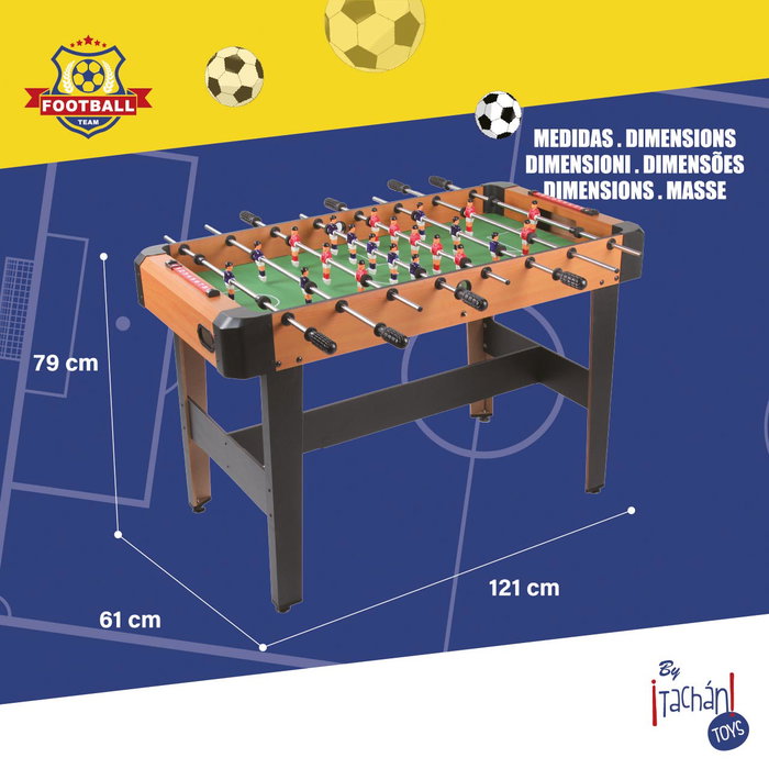 TACHAN Baby-foot en bois avec pieds