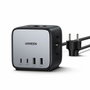 UGREEN Chargeur de bureau rapide 65W avec prises intégrées - Gris et Noir