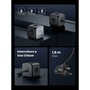 UGREEN Chargeur de bureau rapide 65W avec prises intégrées - Gris et Noir