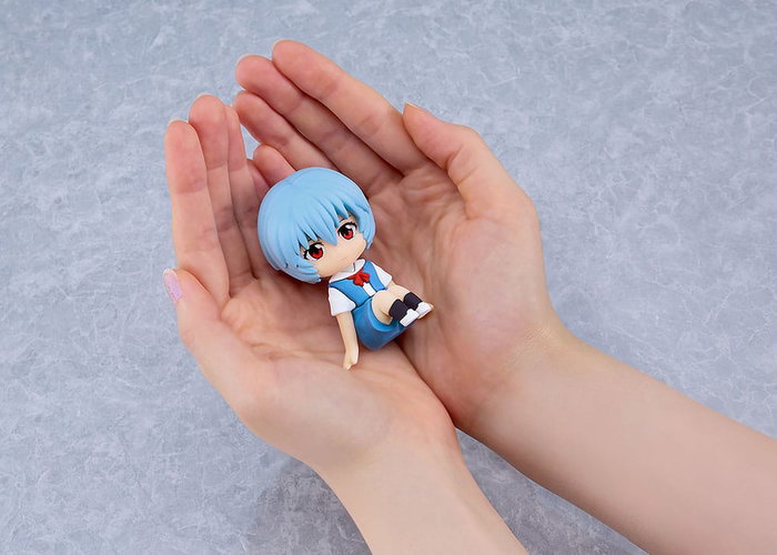 Rebuild of Evangelion figurine mini Rubber Mascot Nendroid Plus Rei Ayanami 8 cm