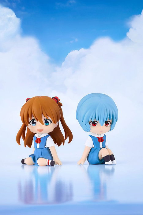 Rebuild of Evangelion figurine mini Rubber Mascot Nendroid Plus Rei Ayanami 8 cm