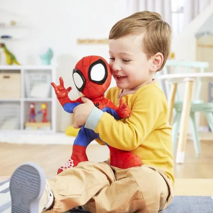 Hasbro Peluche Interactive Spidey et ses Amis Extraordinaires - Spidey Danse et Rampe avec Musique et Sons - Jouet Super-Héros à Partir de 3 Ans