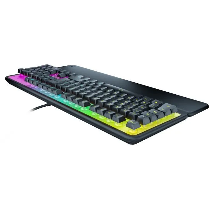 Turtle Beach Magma - Clavier Gamer PC Membrane avec Éclairage RGB AIMO, Touches Silencieuses, Technologie Easy-Shift - Noir