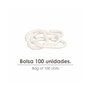 RIEL CHYC Lot de 100 anneaux ovales blancs de 18 mm pour rideau de douche