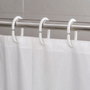 RIEL CHYC Lot de 100 anneaux ovales blancs de 18 mm pour rideau de douche