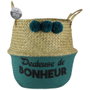 Idebox Cesta Thai avec Pompon, Diamètre 34 cm