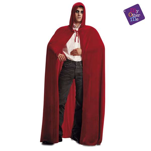 My Other Me - Capuche adulte rouge en velours - Taille unique L