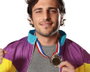 Atosa Médaille argentée 6,5 cm avec ruban pour prix et jeux