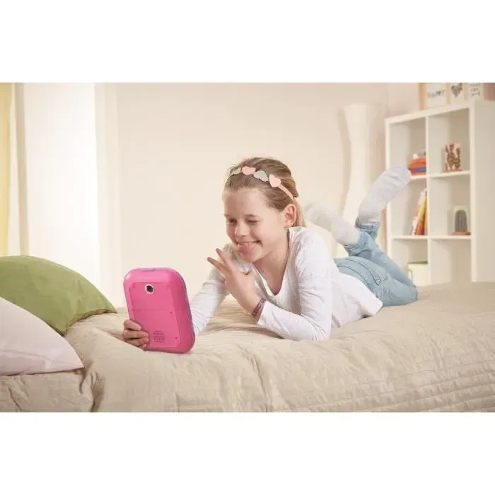 VTech Agenda électronique Kidisecrets Selfie Music Rose avec lecteur MP3 pour filles 6 à 12 ans - Langue française