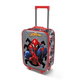 Karactermania Maleta Trolley Soft 3D Spider-Man - Valise à main pour enfant avec motif en relief, 2 roues, 52 x 33 x 17 cm