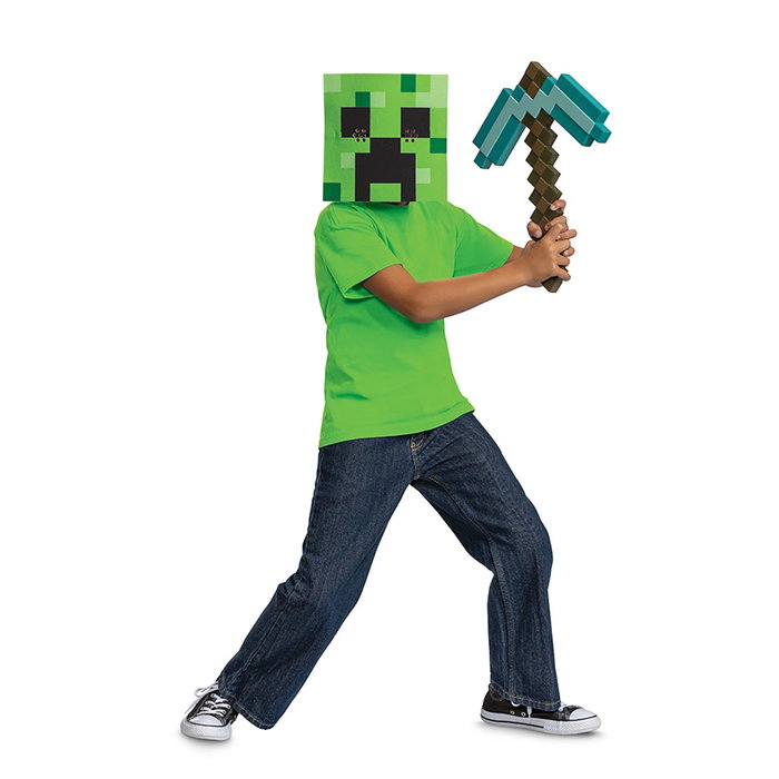 Jakks Pacific Set Déguisement Minecraft avec Hache et Masque Jouet - Licencié - À Partir de 3 Ans - Réf 156269