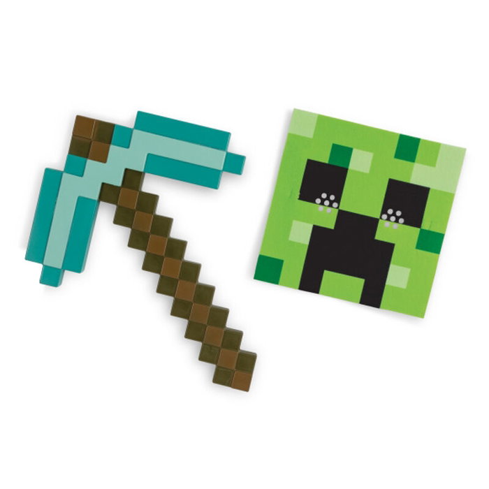 DISGUISE Masque Minecraft avec Pic - Masque déguisement pour adulte et enfant, accessoire cosplay
