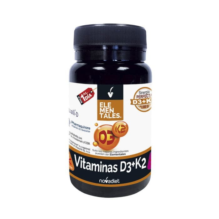 NOVADIET Vitamine D3 + K2 2000 UI 60 capsules NOVADIET Vitamine D3 + K2 2000 UI 60 capsules