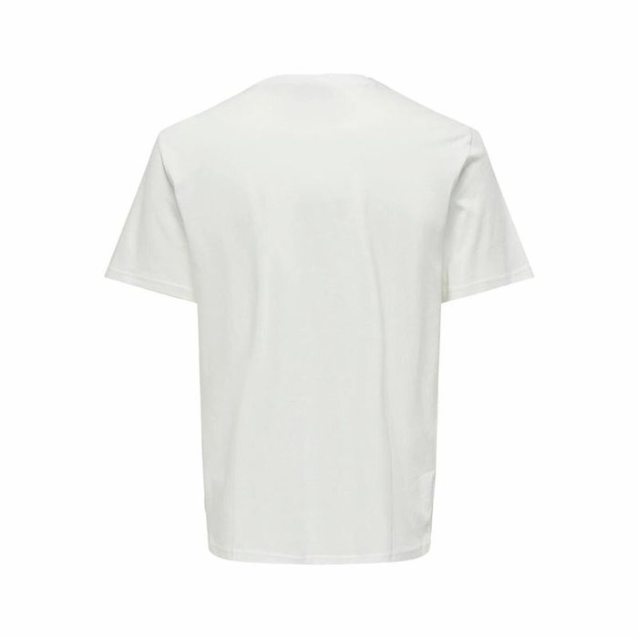 Maillot de Corps de Sport à Manches Coupe Only & Sons Onskolton Reg Beach Blanc