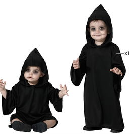Déguisement Halloween Bébé Tenebreux Avec Combinaison Noire Et Capuche Pointue 24 Mois - Costume Fantôme Ou Esprit
