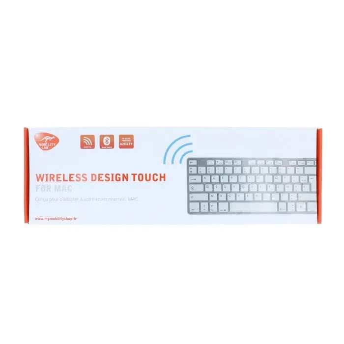 Mobility Lab Clavier Bluetooth sans fil pour Mac AZERTY - Structure ultra plate, pavé numérique et compatibilité OS X