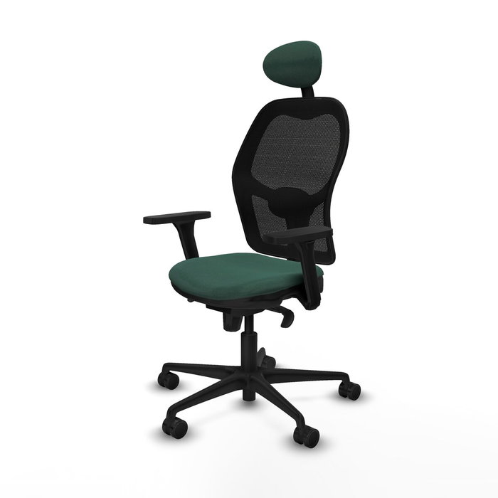 Piqueras y Crespo Chaise de Bureau avec Appui-tête Jorquera 3D036N1 Vert