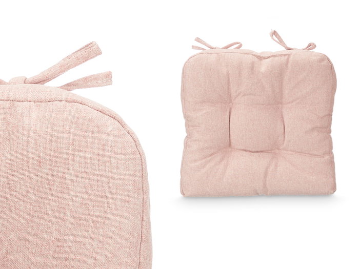 GIFTDECOR Set de 2 coussins de chaise rose 40x40 cm GIFTDECOR Set de 2 coussins de chaise rose 40x40 cm