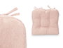 GIFTDECOR Set de 2 coussins de chaise rose 40x40 cm