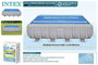 Intex - Couverture solaire pour piscine rectangulaire autoportante, 488 x 244 cm, en PVC
