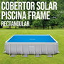 Intex - Couverture solaire pour piscine rectangulaire autoportante, 488 x 244 cm, en PVC