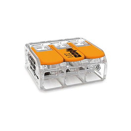 Wago Connecteur rapide à levier 3 voies, 0,5-6 mm²