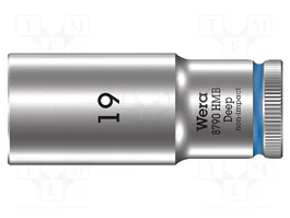 WERA Clé à douille HEX 19mm 3/8 pouces