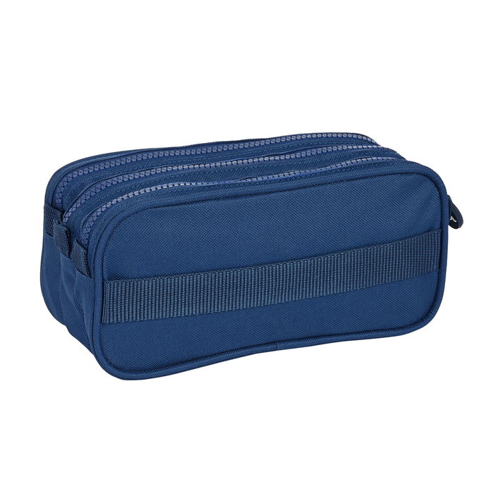 Trousse Fourre-Tout Triple Kappa 21,5 x 10 x 8 cm Blue marine Trousse Fourre-Tout Triple Kappa 21,5 x 10 x 8 cm Blue marine