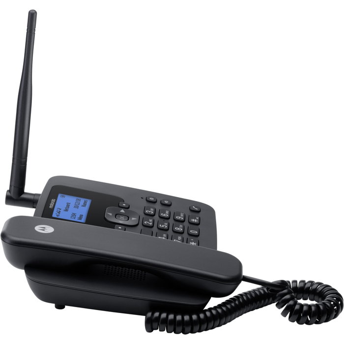 Motorola 107FW410L Téléphone fixe bleu et noir