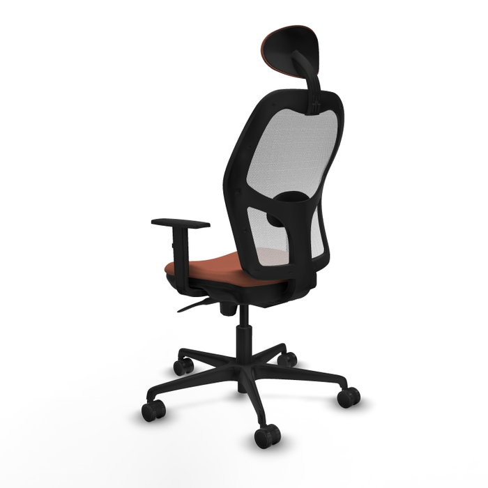 Piqueras y Crespo Chaise de Bureau Jorquera Blanc et Marron Piqueras y Crespo Chaise de Bureau Jorquera Blanc et Marron