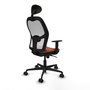 Piqueras y Crespo Chaise de Bureau Jorquera Blanc et Marron