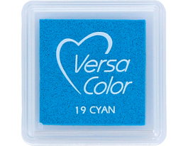 Tsukineko Versacolor Tampon d'encre Cyan 33x33mm