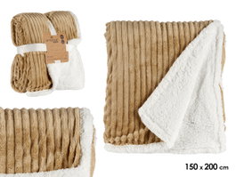 GIFTDECOR Manta Pana Camel Gris
