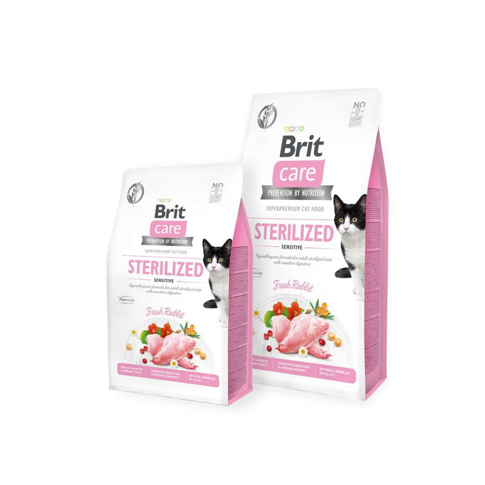 Aliments pour chat Brit Care Grain Free Sterilized Sensitive Adulte Lapin 7 kg Aliments pour chat Brit Care Grain Free Sterilized Sensitive Adulte Lapin 7 kg